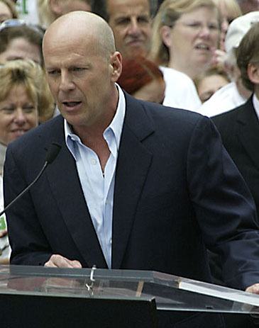 Bruce Willis received star at Hollywood