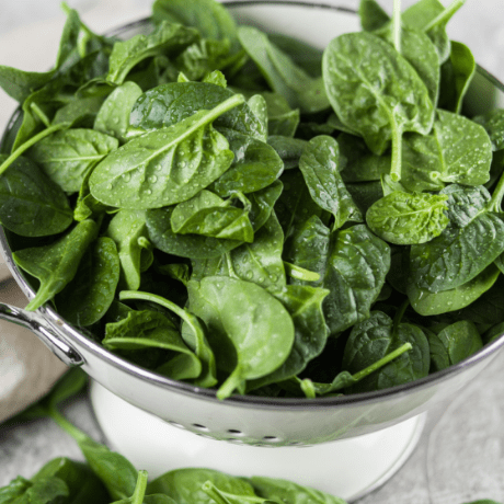 vegan diet spinach iron levels