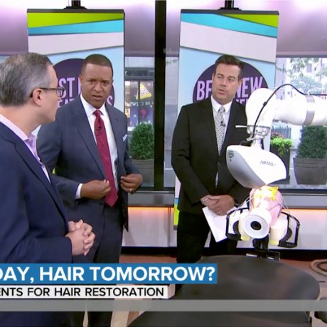 craig Melvin today show hair surgery robot