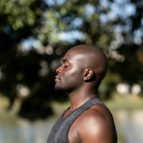Man in sun
